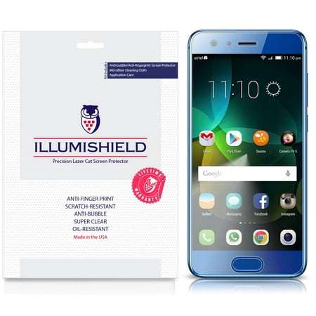 3x iLLumiShield Screen Protector Anti-Bubble for Huawei Honor 9