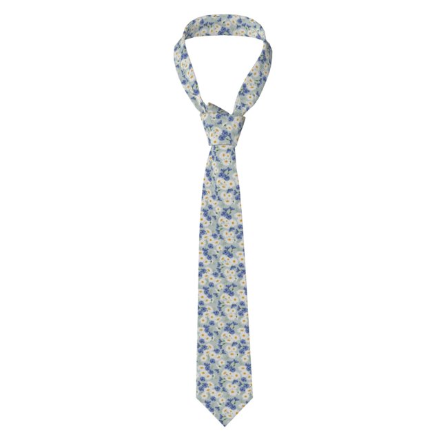 Balery Daisies Flowers Corbata Clásica de Seda para Hombre, Corbata Tejida Jacquard, Corbatas Formales para Negocios y Bodas