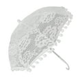 thumbnail image 3 of Paraguas nupcial para sesiones de fotos y accesorios de vestuario para niños Sombrilla de encaje blanco vintage, 3 of 8