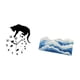 thumbnail image 5 of Reloj colgante silencioso con forma de gato, con movimiento silencioso y alfombra antideslizante para sala de estar, dormitorio, cocina, guardería, sa, 5 of 8