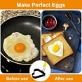 thumbnail image 5 of OFEFE 4 PCS Egg Ring,Stainless Steel Non-stick Egg Rings for Frying Eggs, Round Egg Cooker Ring Molds with Anti-scald Silicone Handle, Egg Mold for Breakfast Sandwiches with Oil Brush, 5 of 7