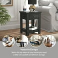 thumbnail image 6 of Hillsdale Coover Wood Rectangular End Table with 1 Drawer, Black, 6 of 22