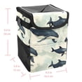 thumbnail image 5 of Whale Foldable Car Trash Bin with Lid and Leak-Proof Mini Trash Can - Hanging Storage Bag for Car Garbage Can, 5 of 6