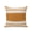 Orange, Gold, White, variant on Outdoor Pillows Waterproof, Farmhouse Cream Striped Bedding Throw Pillows with Insert for Couch Sofa Bed, Modern Minimalist Stripes 16x16 Inch Pillowcases Decorative Camping Patio Pillow Set of 1