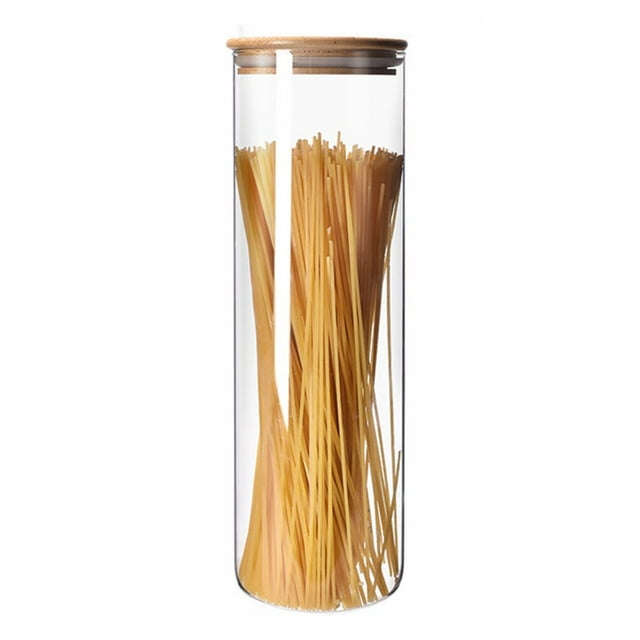 Glass Jars with Airtight Lids Large Durable Storage Jar for Sauces Pickled Vegetables 2