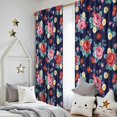 thumbnail image 5 of Pioneer Flower Floral Print Pattern Teens Curtains,Teens Insulated Curtains Set Of 2,Bedroom Essentials,Toddler Room Decor 52"x84", 5 of 5