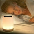 thumbnail image 4 of New Led Portable Wood Grain Dimmable Touch Night Light, 360° Soft Glow Portable Table Lamp with 12H Battery Life, Creative Colorful Bedside Lamp for Bedroom Living Room, 4 of 7