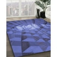 thumbnail image 2 of Ahgly Company Indoor Rectangle Patterned Deep Periwinkle Purple Area Rugs, 2' x 4', 2 of 6