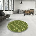 thumbnail image 3 of Ahgly Company Indoor Square Patterned Pistachio Green Area Rugs, 6' Square, 3 of 6