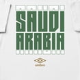 thumbnail image 2 of Umbro Men's Saudi Arabia Stacked Soccer T Shirt (White, S-XXXL), 2 of 4