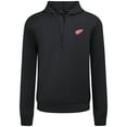 thumbnail image 2 of Men's Levelwear Black Detroit Red Wings Technic Quarter-Zip Pullover Hoodie, 2 of 3