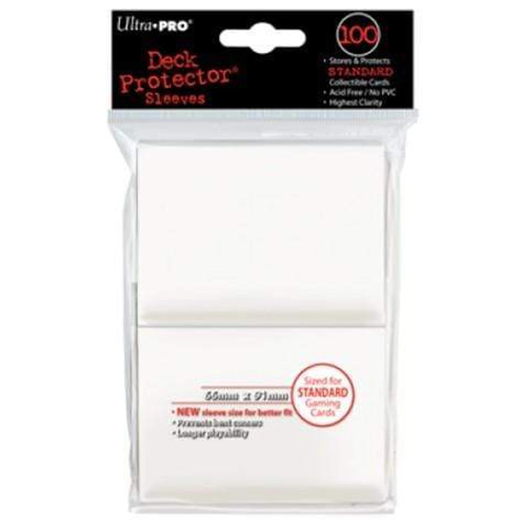 Trading Card Supplies - Ultra Pro DECK PROTECTORS - WHITE (50 pack) -  Walmart.com