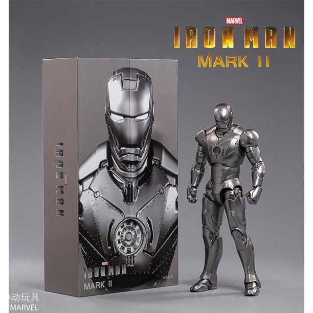 ZD auténtica figura de acción de Ironman juguete de garaje MK1 Mk2 Mk3 Mk4 Mk5 Mk6 MK7 MK42 MK43 zhangyuxiang LED