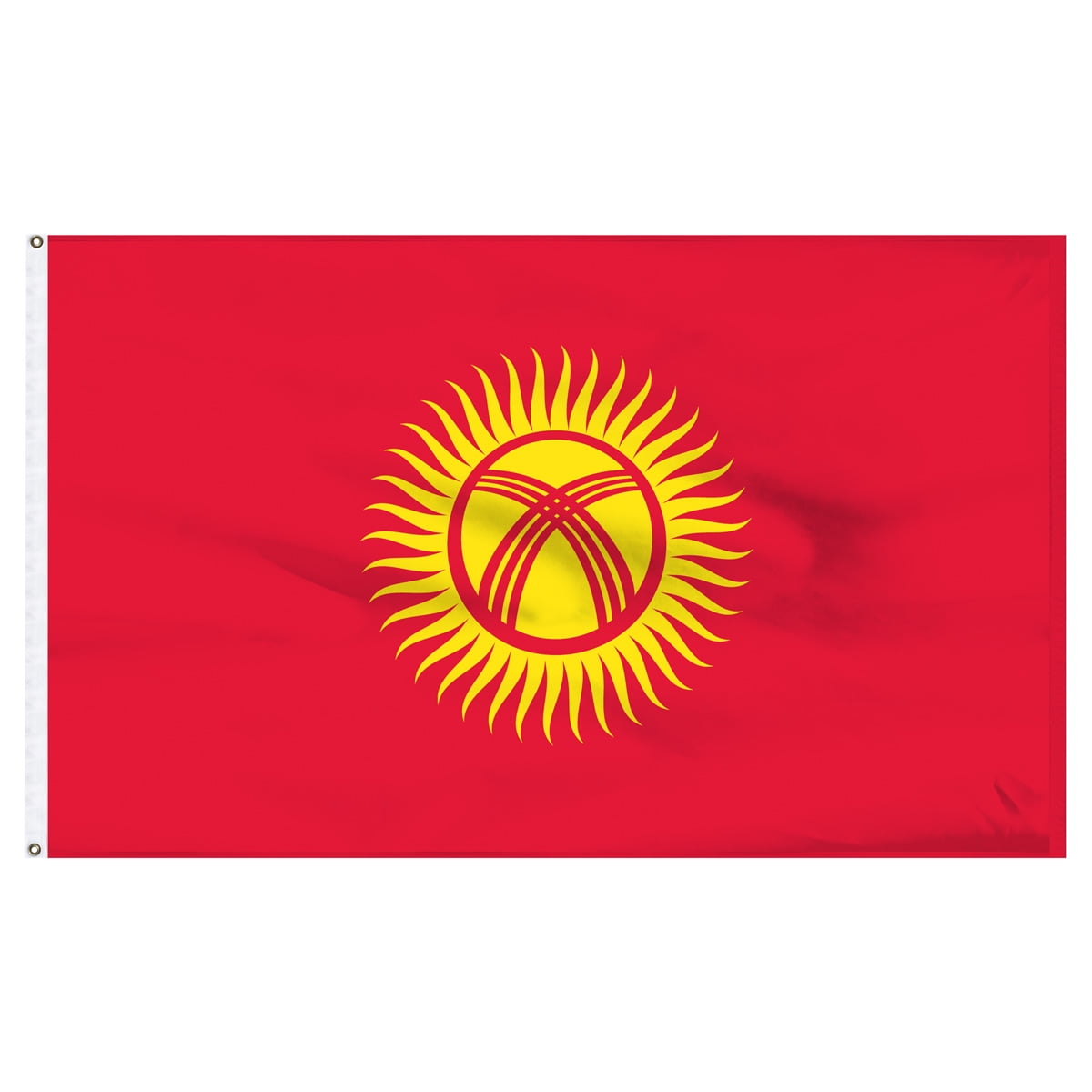 Kyrgyzstan 3x5 Nylon Professional Grade Flag 