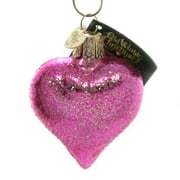 2.00in Glass Heart Ornament, Glass, Ornament Valentines Love 30003 A