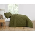thumbnail image 5 of Cannon 200 Thread Count Percale Oversized Comforter Set Olive Green Cotton 3-Piece King Comforter Set, solid color themed, for Men and Women, OEKO-TEX Certified Confidence, 5 of 6