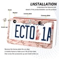 thumbnail image 3 of Aluminum License Plate Frame 2 Pack Car Exterior Accessory Car Tag Holder for Front Rear Plates Cars Decor Pink Flowers, 3 of 7