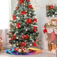 thumbnail image 4 of FMSHPON Valentine's Day Mother's Day Red Heart Love Xmas Christmas Tree Skirt Stand Mat for Holiday Party Decoration Indoor Outdoor 36 inches, 4 of 6