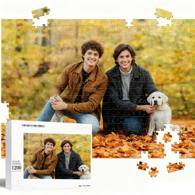 Custom Photo Puzzle Picture For Adults Kids Family Activity Memorable Keepsake With Sturdy And Storage