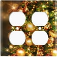 thumbnail image 3 of Metal Light Switch Plate Cover Festive Christmas Tree Ornaments XMS017, 3 of 13
