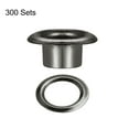 thumbnail image 4 of Uxcell Eyelets with Washers, 11 x 6 x 5mm Iron Through Hole Hollow Rivets Grommets Black 300set, 4 of 6