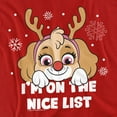 thumbnail image 2 of Paw Patrol Skye Nice Christmas List Unisex Adult T Shirt, 2 of 7