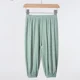 thumbnail image 2 of Pantalones de chándal informales holgados para niños, pantalones transpirables hasta el tobillo de Color sólido para niños y niñas, pantalones antimosquitos de verano, 2 of 5