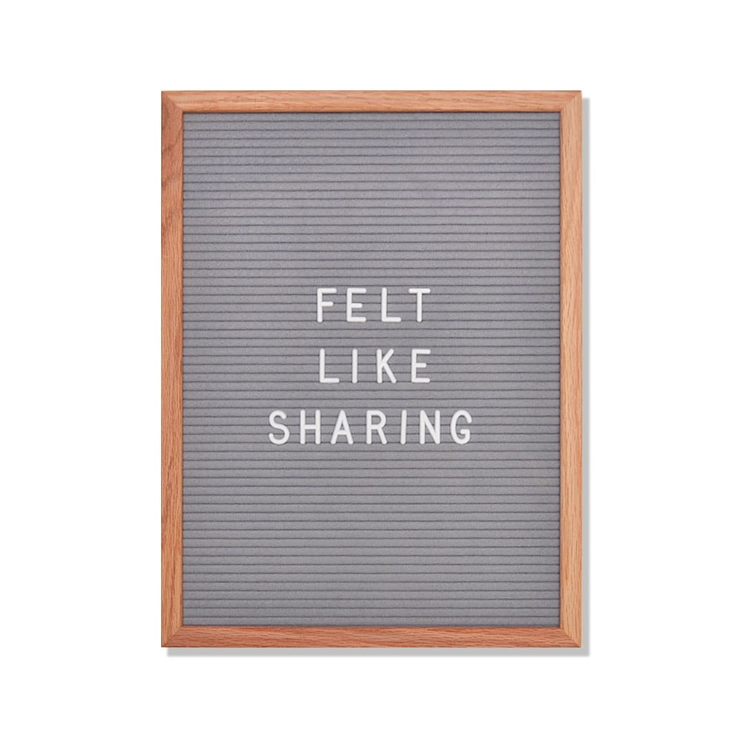 Free Standing or Wall Mounted 10x10In M&W 322 Letters Included Creative Peg Notice Board Inspiration Felt Letter Board Message Sign 