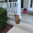 thumbnail image 3 of Garden Solar Lantern Statue of Carved Synthetic Resin Bear with Delicate Texture Handicraft Home Decor, 3 of 11