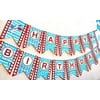 Shark Party Happy Birthday Banner Pool Party Pennant