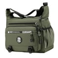 thumbnail image 4 of Bolso de hombro para hombre, bolso bandolera con correa de hombro ajustable, moda Verde, 4 of 9