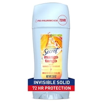 Secret Fresh Invisible Solid Antiperspirant & Deodorant for Women, Mango Tango, 2.6oz