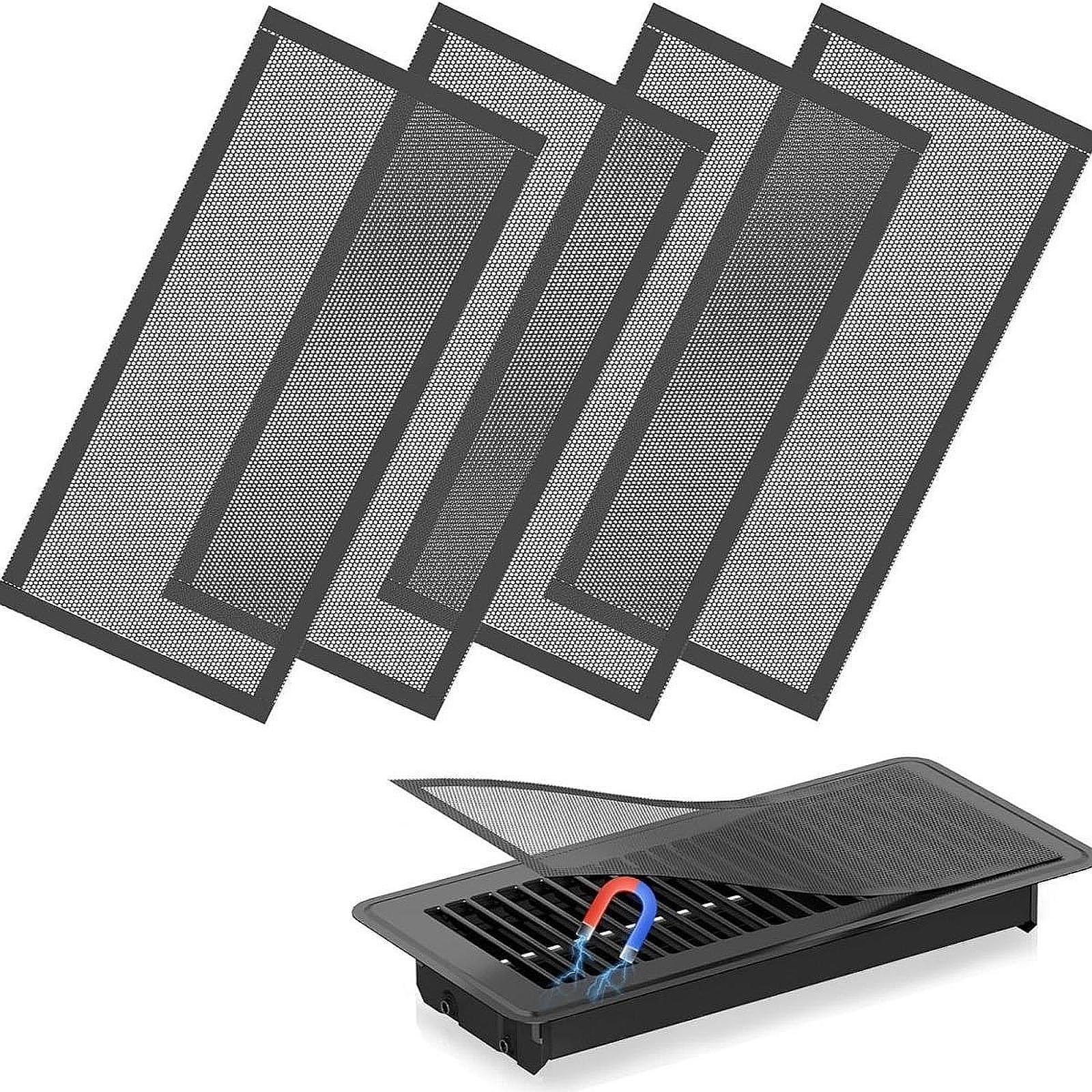 simhoa 4 Pieces Decor Grate Floor Ventilation Cover High -performance Observation Easy Installation for Floor Register Home Culture for Side Wall Ceiling Cab