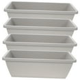 thumbnail image 3 of LULULION 4 Sets Indoor Planter Box Light Grey Rectangular Resin for Balcony Vegetable Planter Enthusiasts, 3 of 6