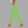 thumbnail image 2 of zaveiop Women's Casual Jogger Pants Sweatpants - Relaxed Fit Elastic Waist Drawstring Pocket French Terry Running Yoga Workout (Light Green, S), 2 of 9