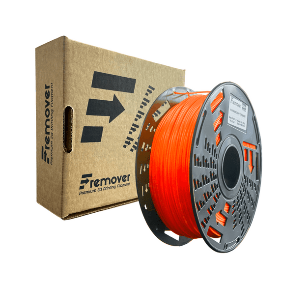 PLA  3D printing filament x 1kg 2.2 lb Fluorescent Orange 1.75 mm  /- 0.03 - Fremover
