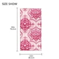 thumbnail image 3 of Pink Floral Design Decoration Face Towel Absorbent Hand Towels Bath Sport Gym, 3 of 5