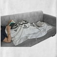 thumbnail image 6 of Best Friend Soft Flannel Fleece Throw Blanket, Life is Better with Friends Typography in a Monochrome Design, Cozy Plush for Indoor and Outdoor Use, 50" x 70", Charcoal Grey and White, by Ambesonne, 6 of 6
