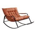 thumbnail image 3 of jifeng Double Rocking Chair with Backrest Creative Lounger Reclining Chair Lounge Chair orange, 3 of 9