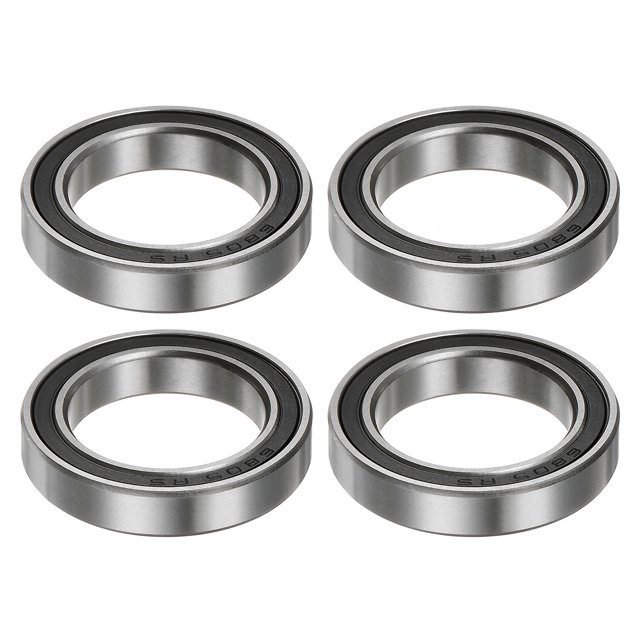 Unique Bargains 6805-2RS Roulements à Billes 25mmx37mmx7mm Acier Chromé ABEC5 Double Scellé 4 Pack