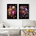 thumbnail image 4 of IDEA4WALL Framed Canvas Print Wall Art Set Moody Flower Floral Botanical Prints Minimalist Art Modern Wall Decor Dark Academia Artwork for Living Room, Bedroom, Office - White 16"x24"x3, 4 of 5