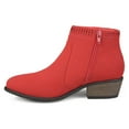 thumbnail image 3 of Women's Faux Nubuck Geometric Cut-out Almond Toe Booties, 3 of 8