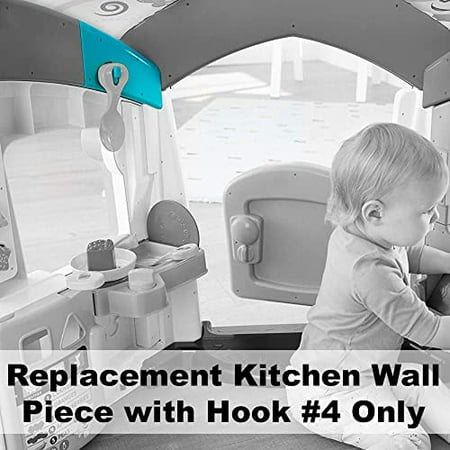 Replacement Parts for Fisher-Price Laugh & Learn Smart Learning Home - FJP89 ~ Replacement Kitchen Wall Piece ~ Top Inner Rear with Hook #4