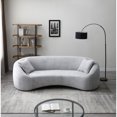 thumbnail image 3 of Minimalist 3 - Seater Sofa in Chenille Velvet / Sink - in Relaxation for Living Areas, 3 of 4