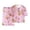 Pink, variant on Xudanell Girls Pajamas Summer Short Sets Mermaid Sleepwear Cotton Toddler Pjs Clothes (6-12 Months,Red)