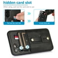 thumbnail image 4 of for Samsung Galaxy S23 Case Wallet with Slide Credit Card Holder, Flip Premium PU Leather Hidden Kickstand Classic Retro Heavy Duty Protective Cover for Samsung Galaxy S23,Black, 4 of 6