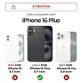 thumbnail image 2 of Dexnor pour iPhone 16 Plus Étui avec Cache Coulissant pour Appareil Photo et Béquille Ajustable et Protecteur d'Écran Intégré, Compatible avec MagSafe Étuis Pare-Chocs Antichoc Étui de Protection Magnétique Robuste, Noir, 2 of 8