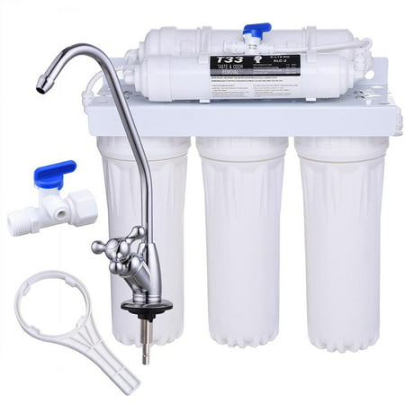 Yescom 5-Stage Hollow Fiber Ultrafiltration Water Filter System Filtration for Home Kitchen