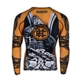 thumbnail image 1 of Extreme Hobby Men's Ragnarok Viking Rash Guard Long Sleeve MMA BJJ Black/Gold, 1 of 4