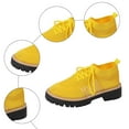 thumbnail image 4 of Women's Lace Up Knit Mary Jane Shoes Breathable Slip On Dress Shoes Chunky Heel Non Slip Walking Shoes Green Size 6.5, 4 of 7